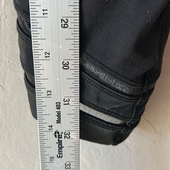Lululemon Wunder Under Crop Black High Rise Leggings Mesh Size 2 - Picture 8 of 11